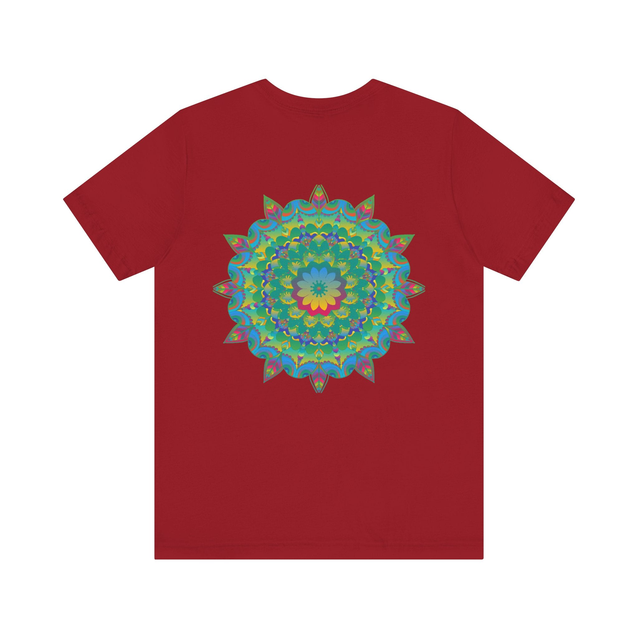 White Mandala Tee featuring intricate spiritual design for peace and harmony