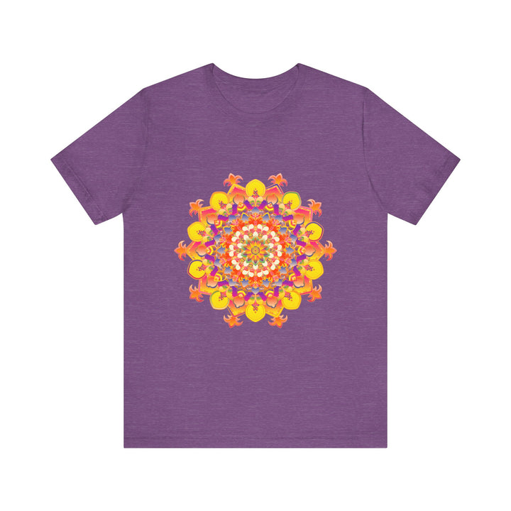 Vibrant Mandala Tee featuring a intricate and colorful design perfect for adding a pop of color to your wardrobe