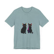 Black Cat Mystery T-Shirt - Elegant & Colorful, featuring striking black cat design on a vibrant, high-quality fabric