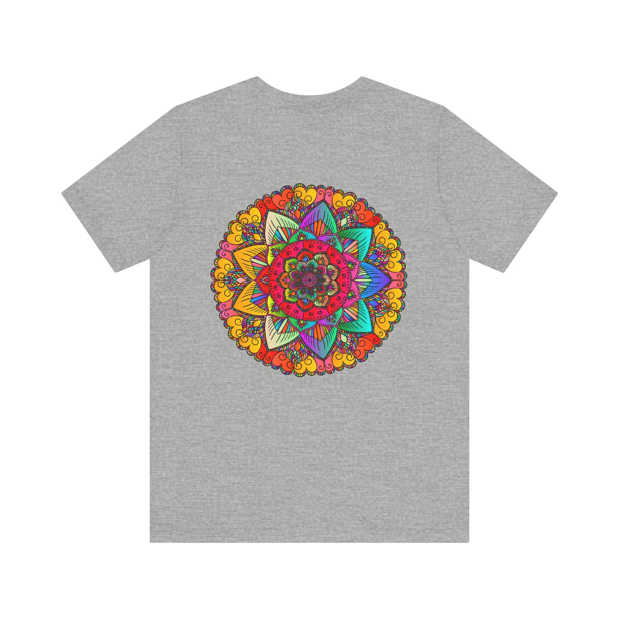 Stunning Mandala Peace & Harmony T-Shirt with intricate design and vibrant colors