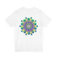 Vibrant Mandala Tee featuring intricate spiritual design for peace and harmony
