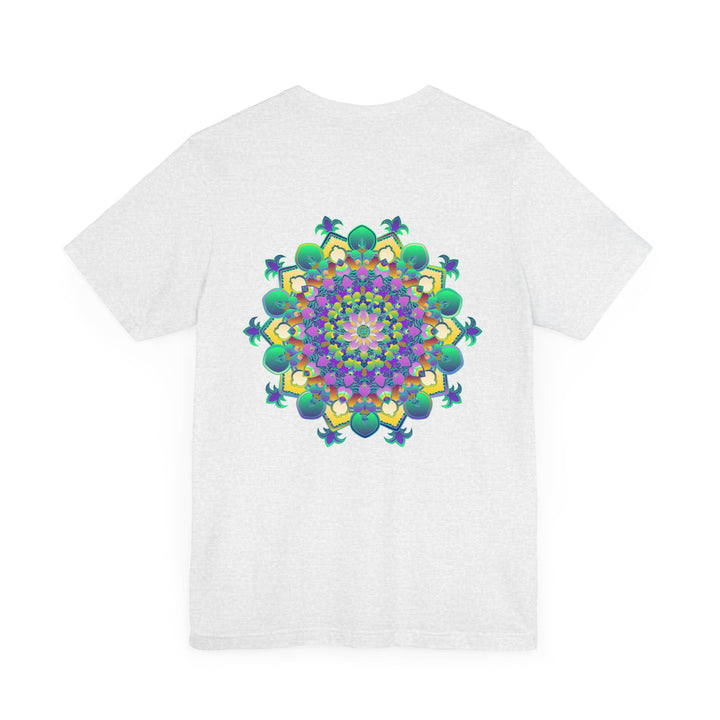 Colorful and intricate mandala design on a soft, comfortable tee promoting spiritual peace and harmony