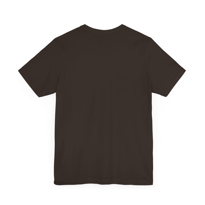 A stylish and comfortable black t-shirt with a silhouette of a cozy cat