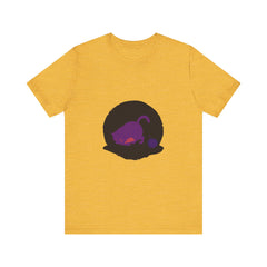 Black Cat Mystery T-Shirt with Moon and Bats in the Night Sky