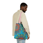 Canvas Tote Bag in Bright Tropical Colors for Summer Fun