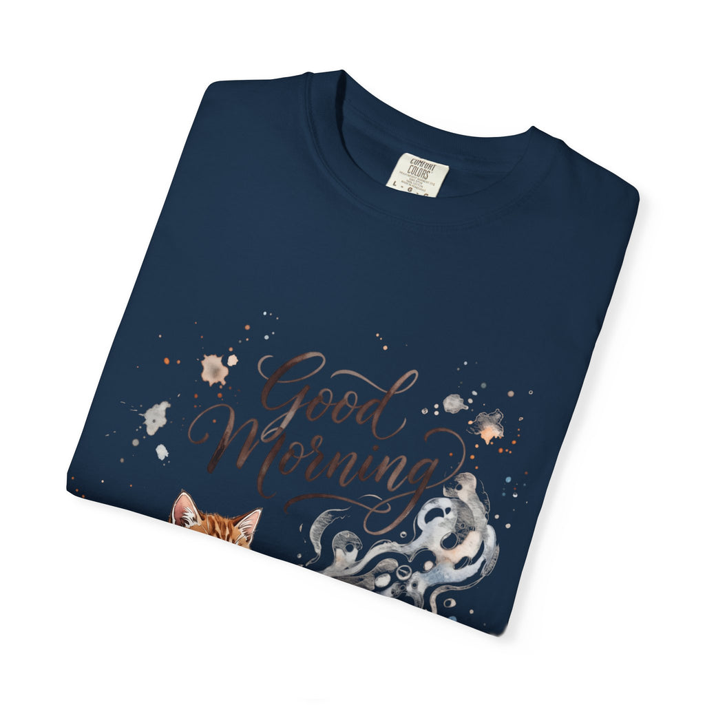 Good Morning Cat Coffee T-Shirt