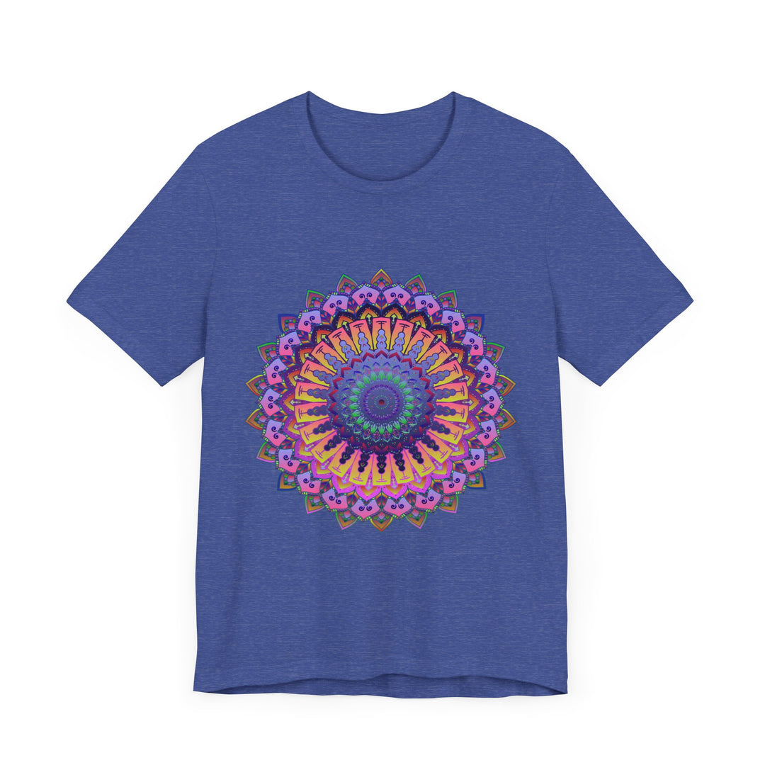 Colorful Mandala Meditation Tee with intricate and vibrant design perfect for meditation and relaxation