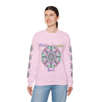 Felpa Girocollo Legame Madre-Figlia — Regalo di Famiglia Mandala Floreale