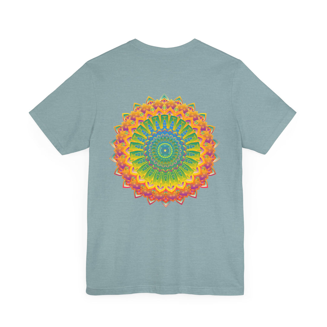 Vibrant Mandala Tee featuring a beautiful design for spiritual peace and harmony, perfect for embracing inner tranquility and positive energy