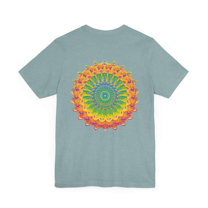 Vibrant Mandala Tee featuring a beautiful design for spiritual peace and harmony, perfect for embracing inner tranquility and positive energy