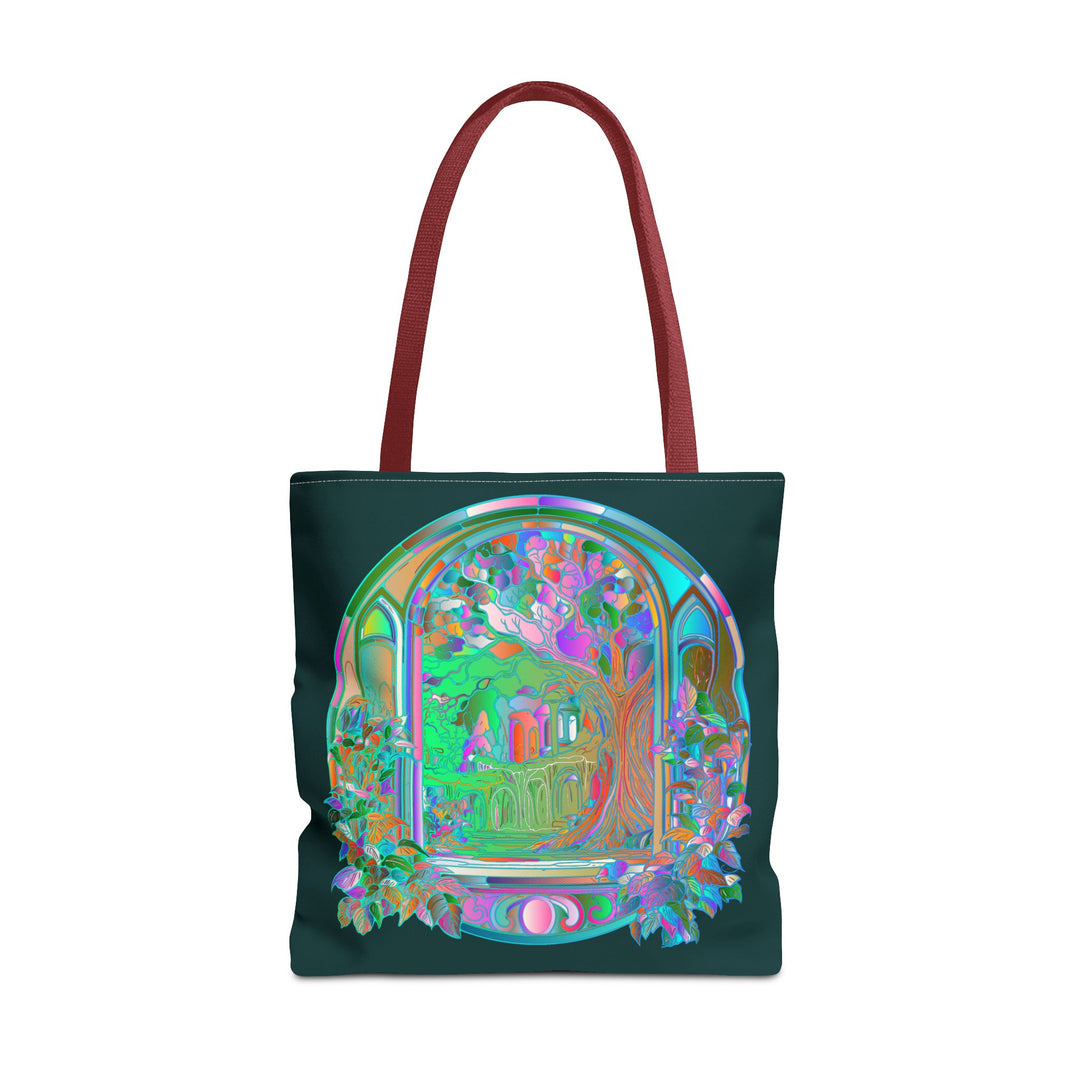 A beautiful and intricate mandala design tote bag inspired by mystical nature