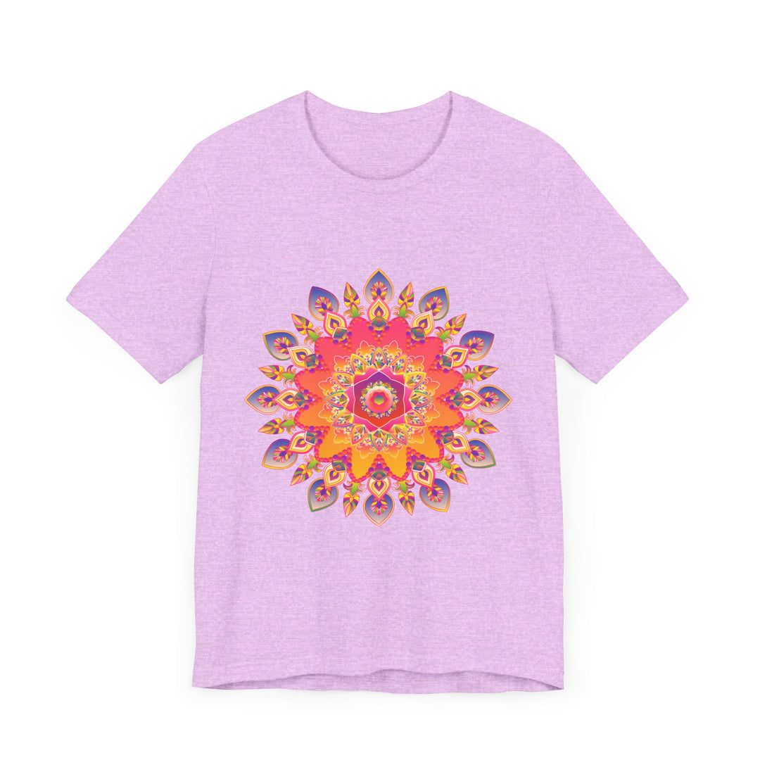 Vibrant Mandala T-Shirt - Colorful Spiritual Design alt text 36