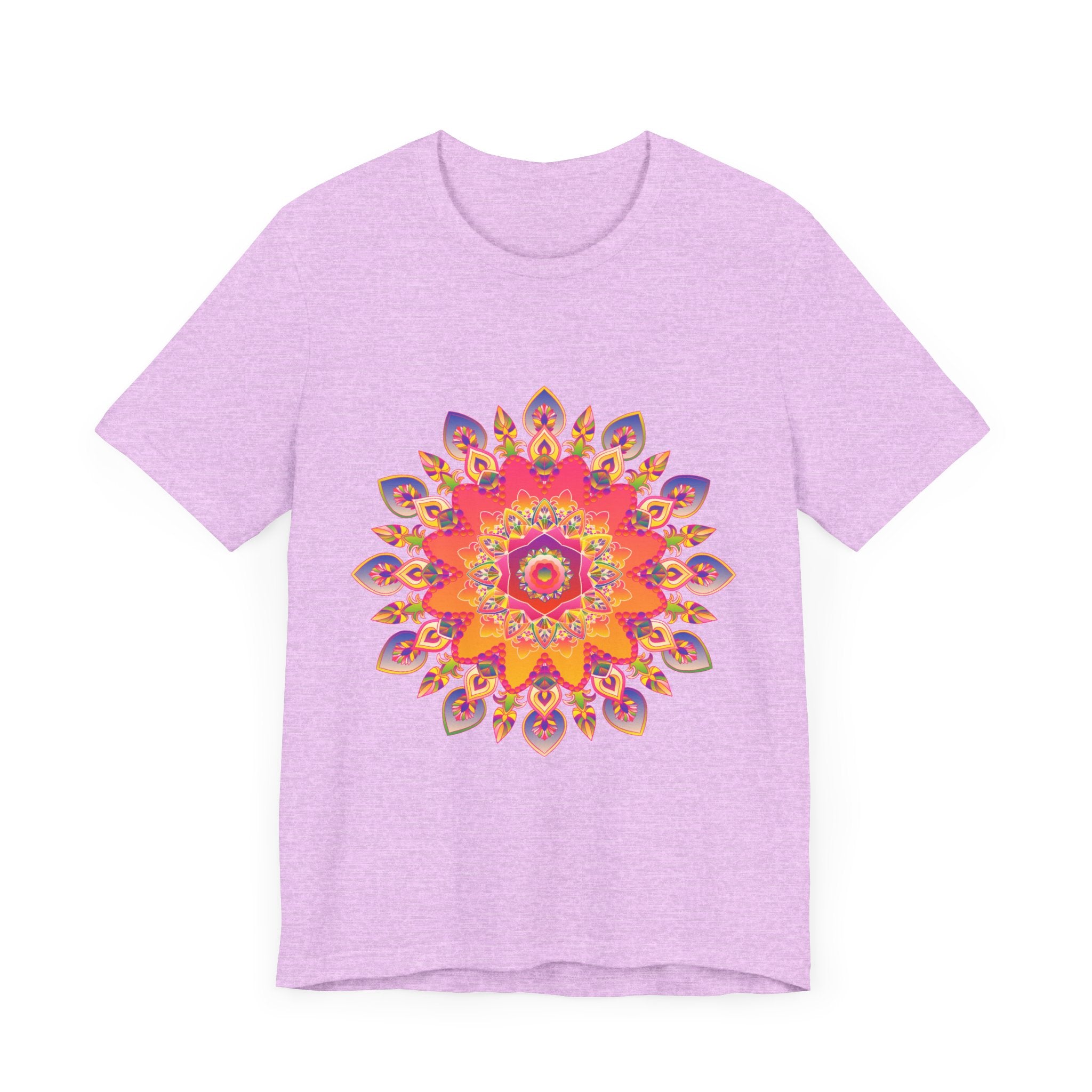 Vibrant Mandala T-Shirt - Colorful Spiritual Design alt text 36