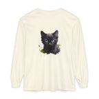 Mystische schwarze Katze – Langarm-T-Shirt