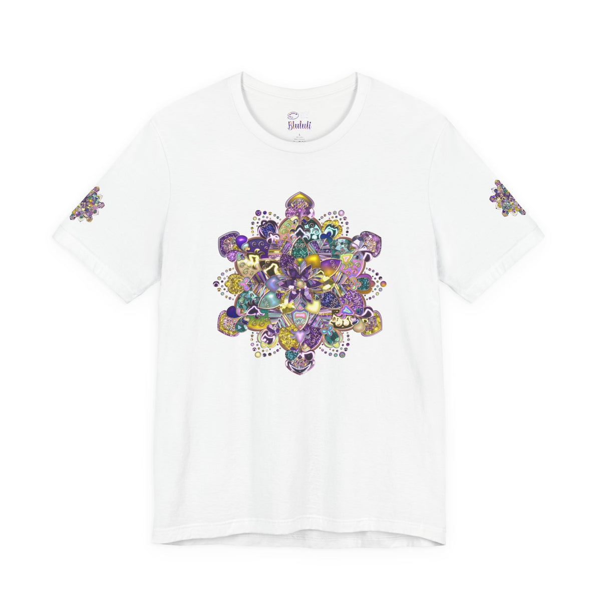 Unisex Floral Jewel Mandala T-Shirt