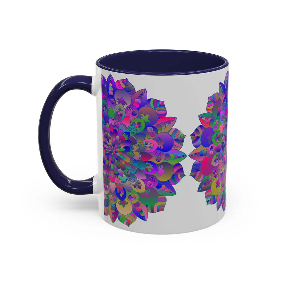 Whimsical and enchanting mandala artwork on a durable ceramic mug