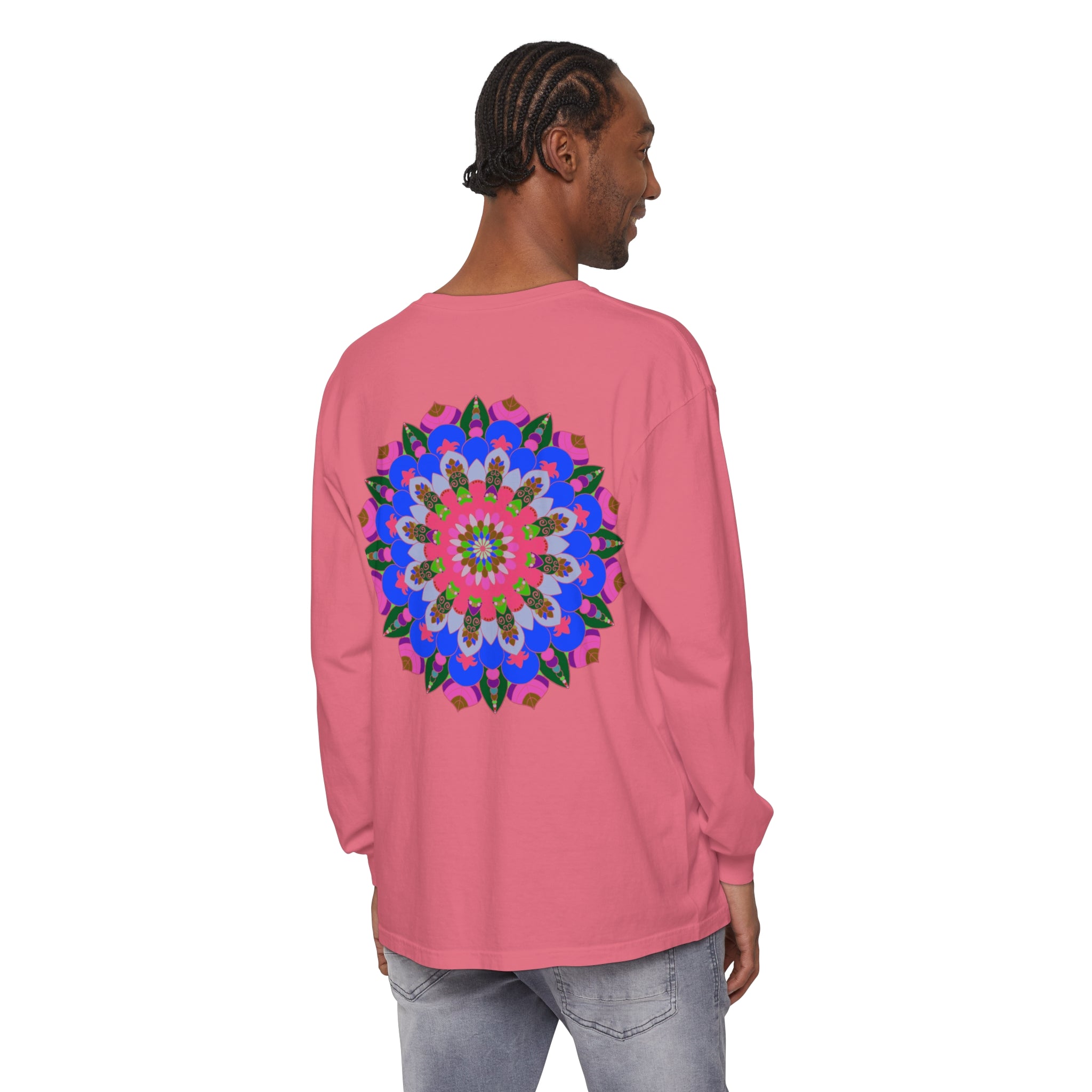 Colorful Mandala Long Sleeve T-Shirt for Street Style