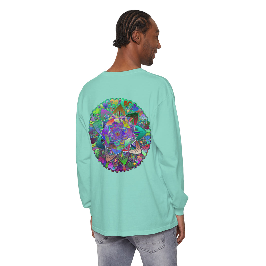 Colorful and intricate mandala design long sleeve shirt for anyone