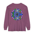 Colorful and intricate mandala design long sleeve unisex t-shirt in vibrant hues