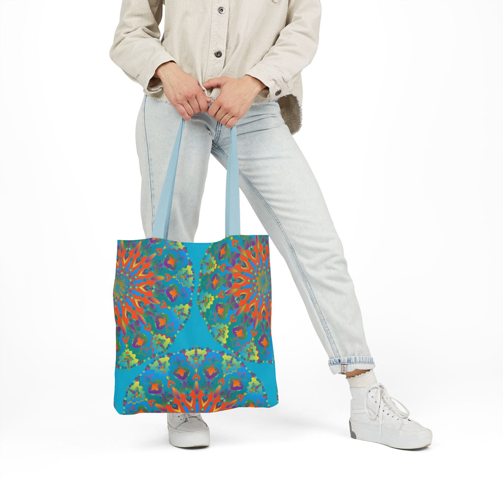 Canvas Tote Bag in Bright Tropical Colors for Summer Fun