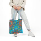 Canvas Tote Bag in Bright Tropical Colors for Summer Fun