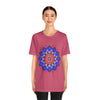 Colorful Mandala Geometric T-Shirt with vibrant patterns and intricate details