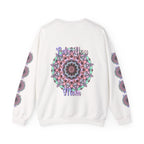 Felpa girocollo ispirata al mandala per mamme in tenui colori pastello