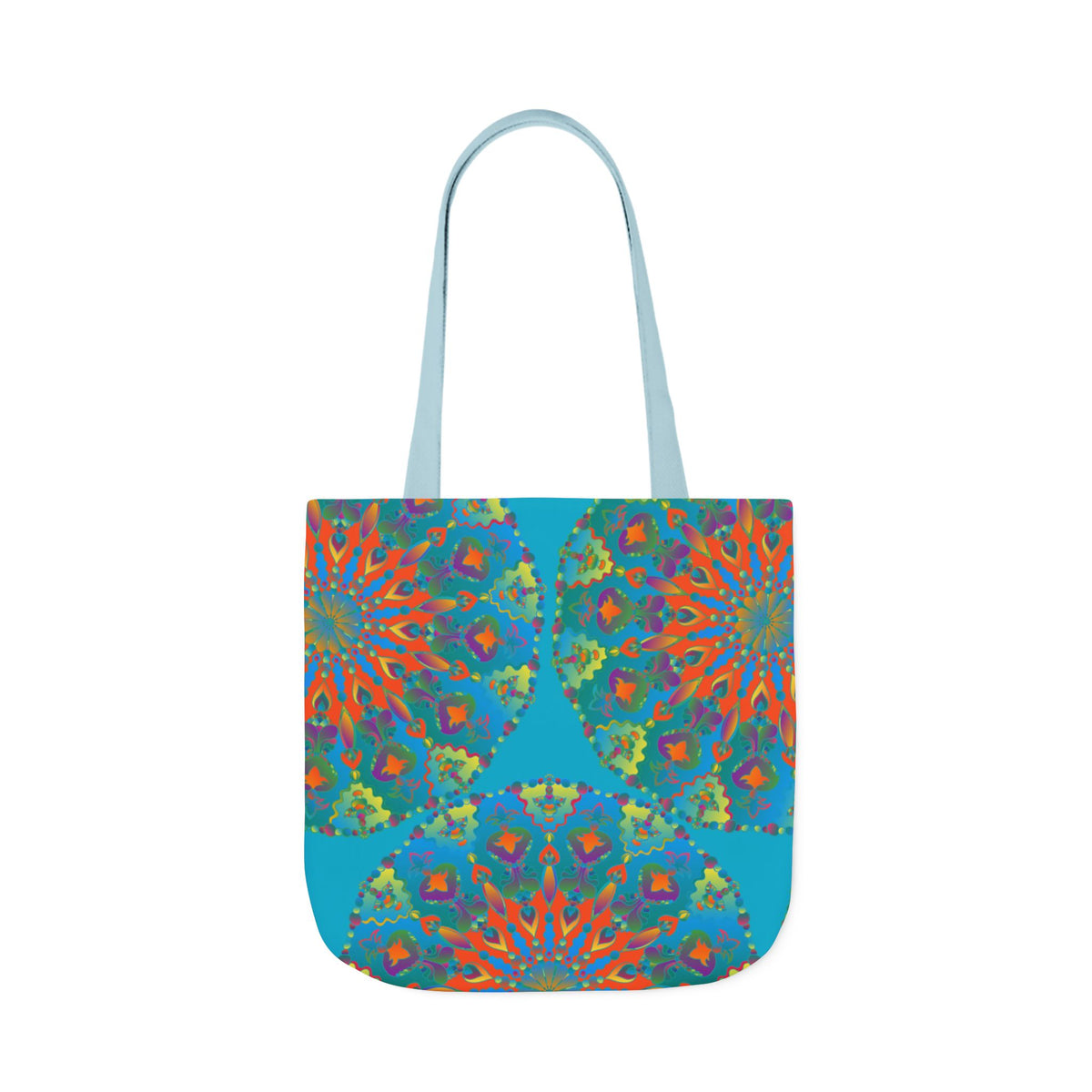 Canvas Tote Bag in Bright Tropical Colors for Summer Fun