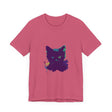 Black Cat Mystery Watercolor T-Shirt featuring a beautiful watercolor design with a mysterious black cat