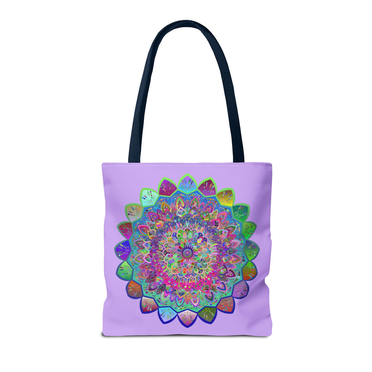 Sunburst Mandala Tote – Color Explosion on Canvas