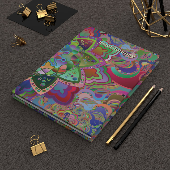 Colorful Mandala Hardcover Journal — Vibrant Aesthetic Diary & Color Therapy Notebook