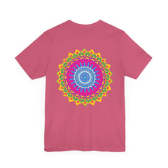 Vibrant Mandala T-Shirt featuring a beautiful, intricate design for spiritual peace and tranquility, perfect for meditation and yoga practice