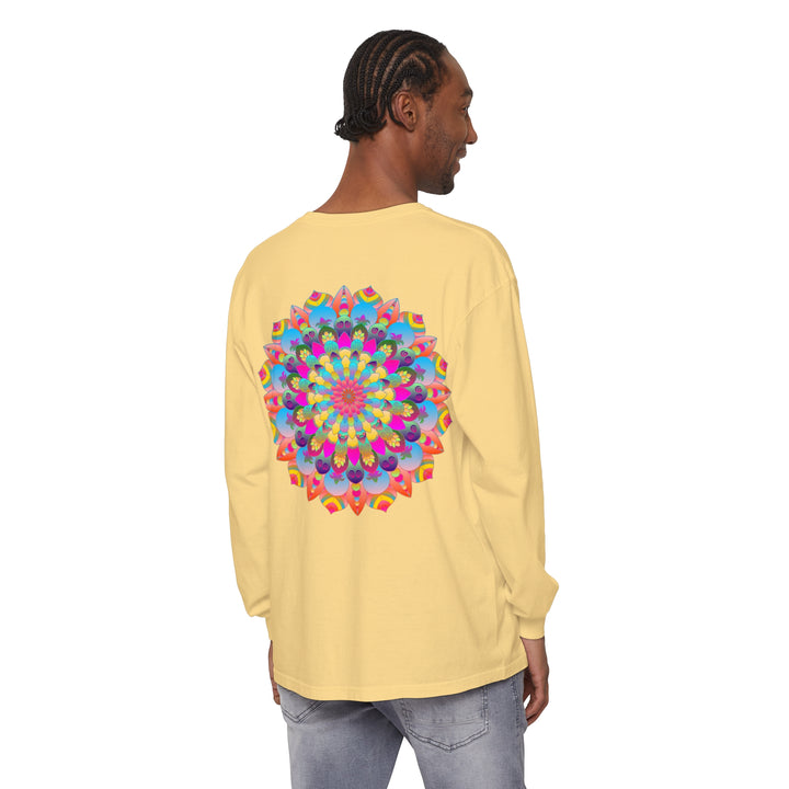 Colorful Mandala Long Sleeve T-Shirt - Psychedelic Art 47