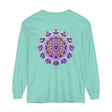 Intricate Mandala Long Sleeve T-Shirt - Unisex, featuring a detailed mandala design on a comfortable, versatile long sleeve tee
