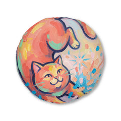 Confetti Cat Cozy Floor Pillow