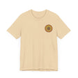 Colorful and intricate mandala design tee promoting peace and harmony