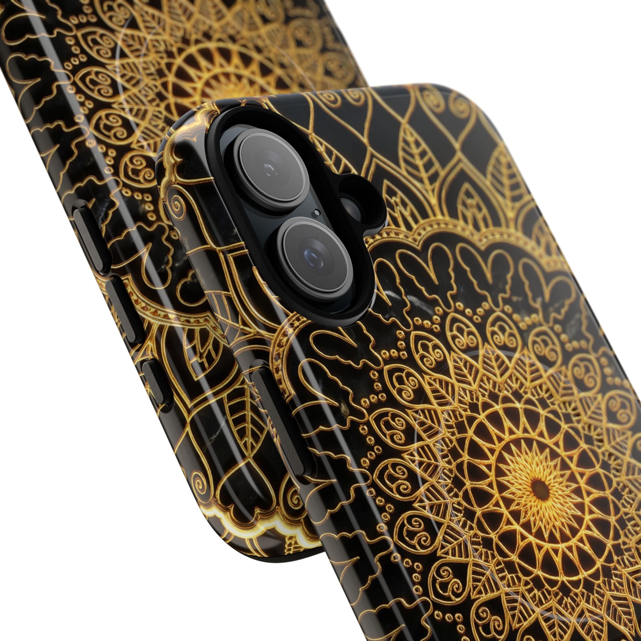 Mandala Gold Phone Case — Tough Magnetic iPhone Cover