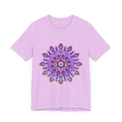 Beautiful purple and gold mandala tee with spiritual art design