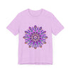 Beautiful purple and gold mandala tee with spiritual art design