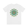 Colorful and intricate mandala design on a t-shirt, perfect for spiritual vibes