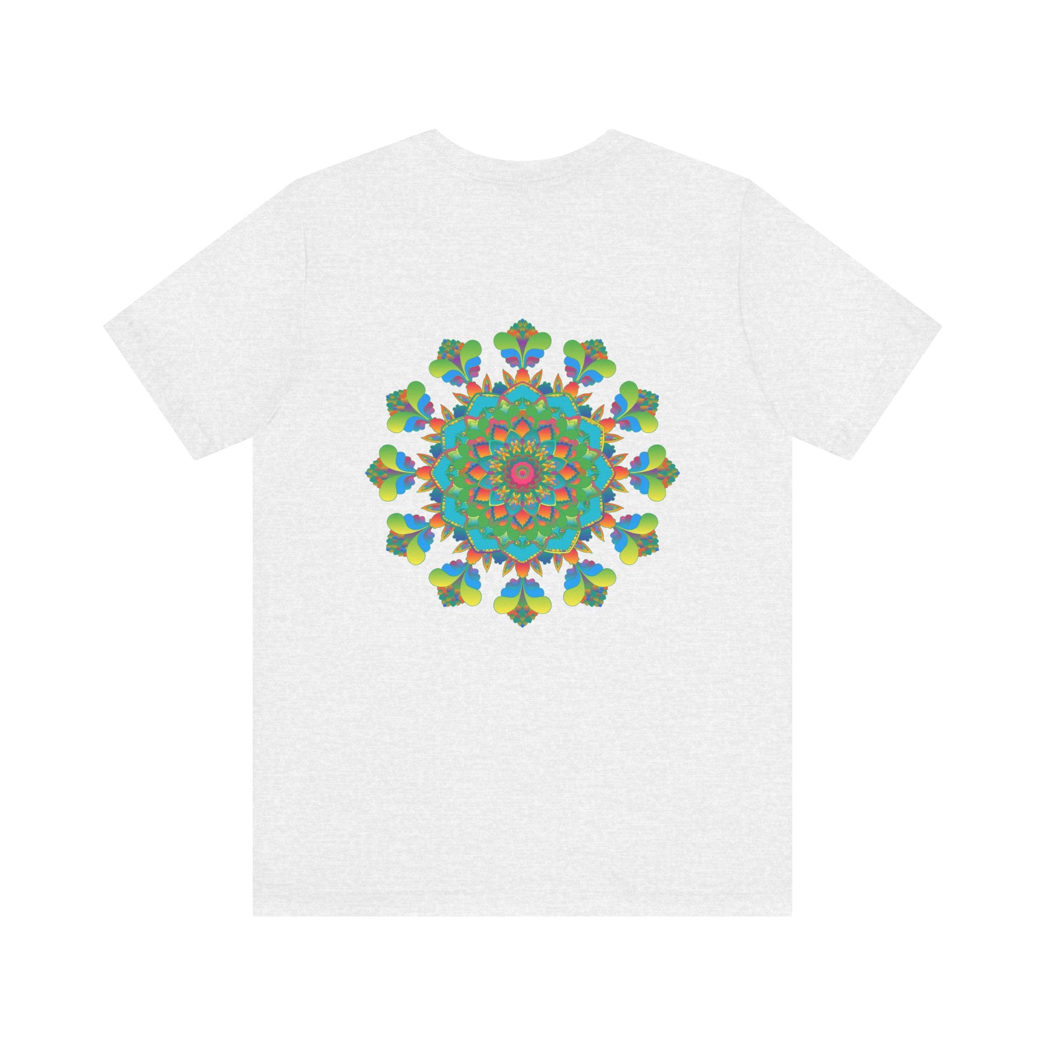 Colorful and intricate mandala design on a t-shirt, perfect for spiritual vibes