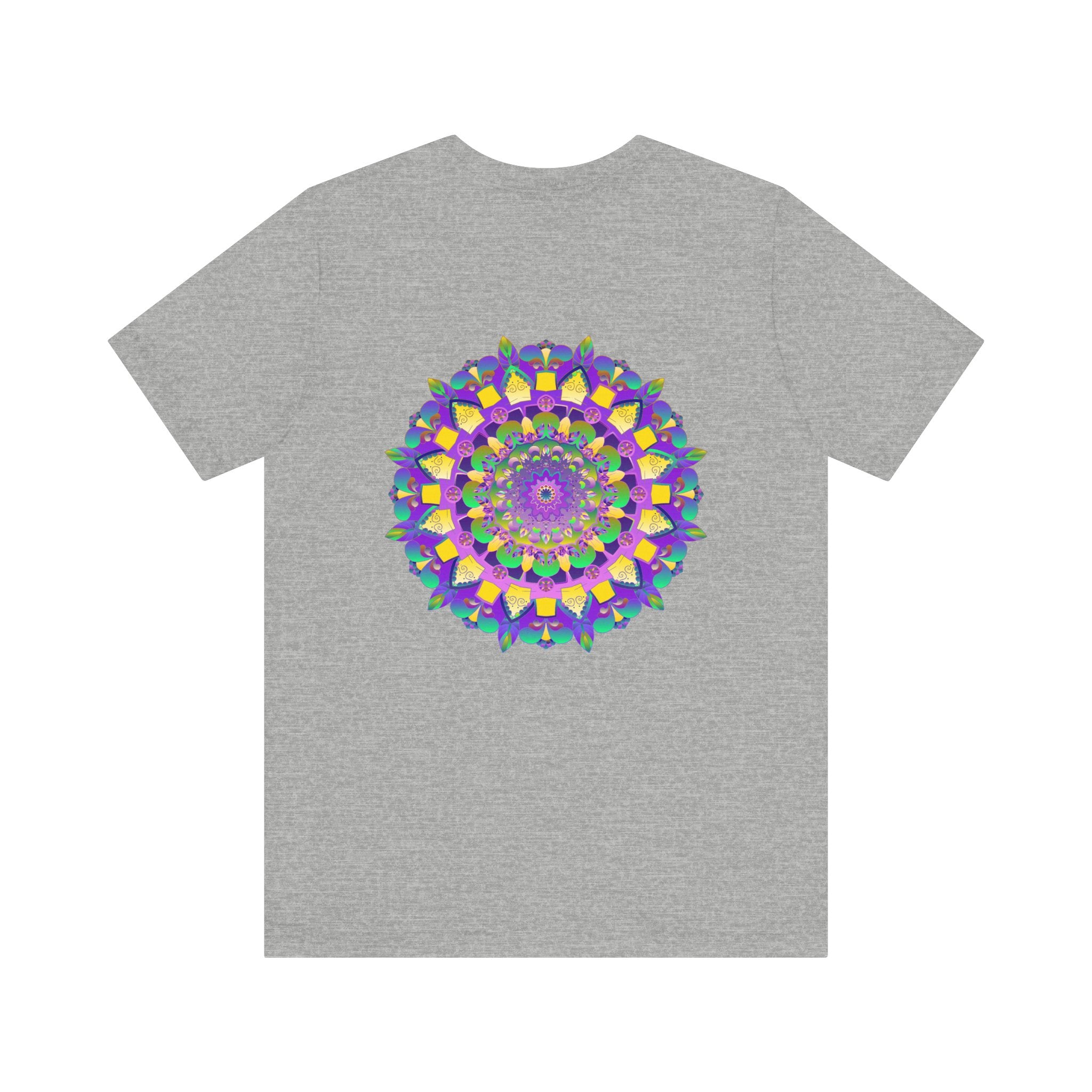Vibrant Mandala Tee featuring intricate spiritual design for inner peace and harmony