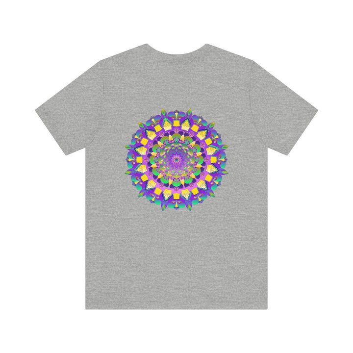 Vibrant Mandala Tee featuring intricate spiritual design for inner peace and harmony