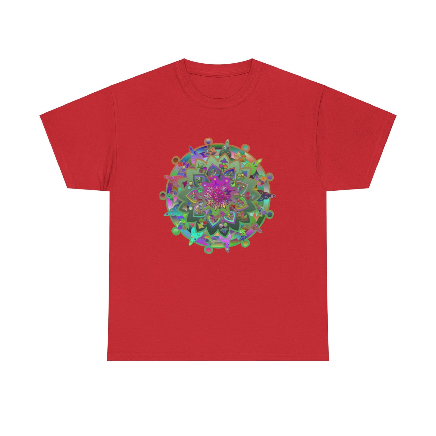 High-quality heavy cotton tee with a stunning mandala art print