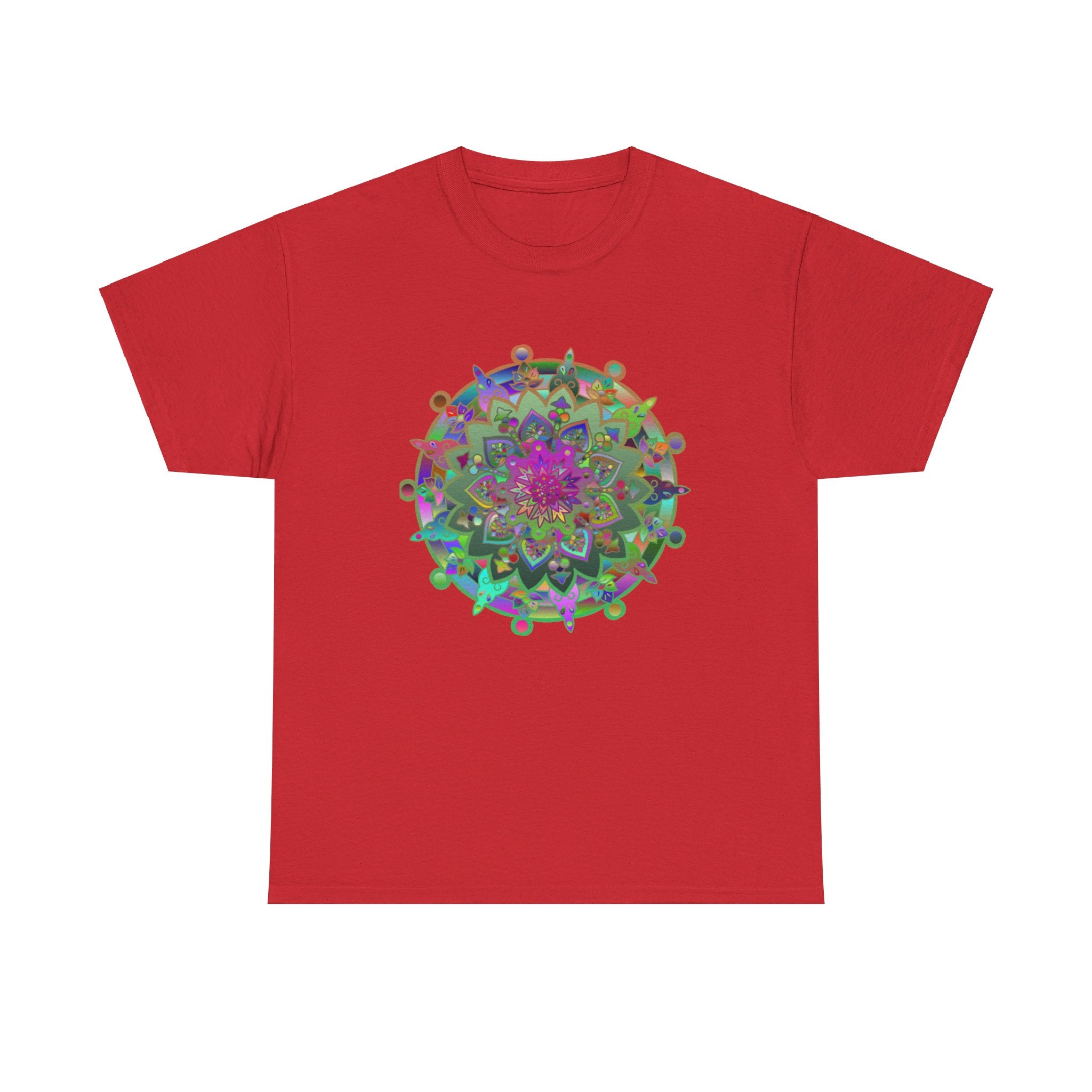 High-quality heavy cotton tee with a stunning mandala art print