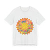 Intricate Mandala Tee featuring colorful and peaceful design, perfect for adding a touch of tranquility to your wardrobe