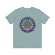 Vibrant Mandala Tee featuring intricate spiritual design for peace and harmony