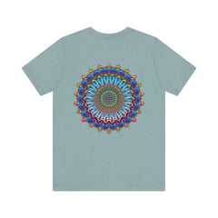 Vibrant Mandala Tee featuring intricate spiritual design for peace and harmony
