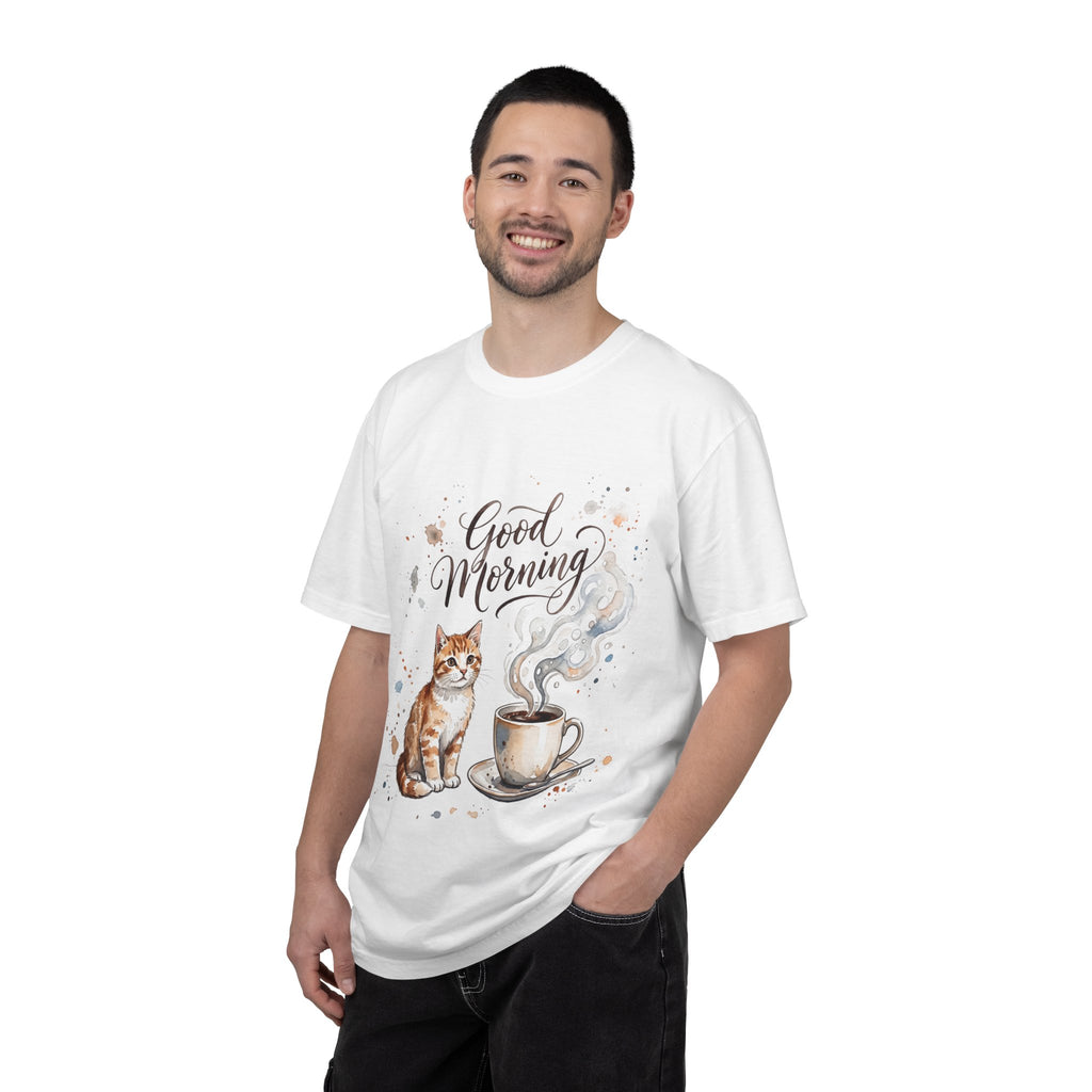 Good Morning Cat Coffee T-Shirt
