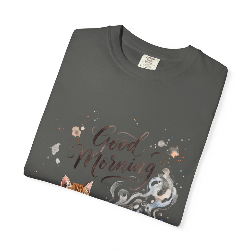 Good Morning Cat Coffee T-Shirt